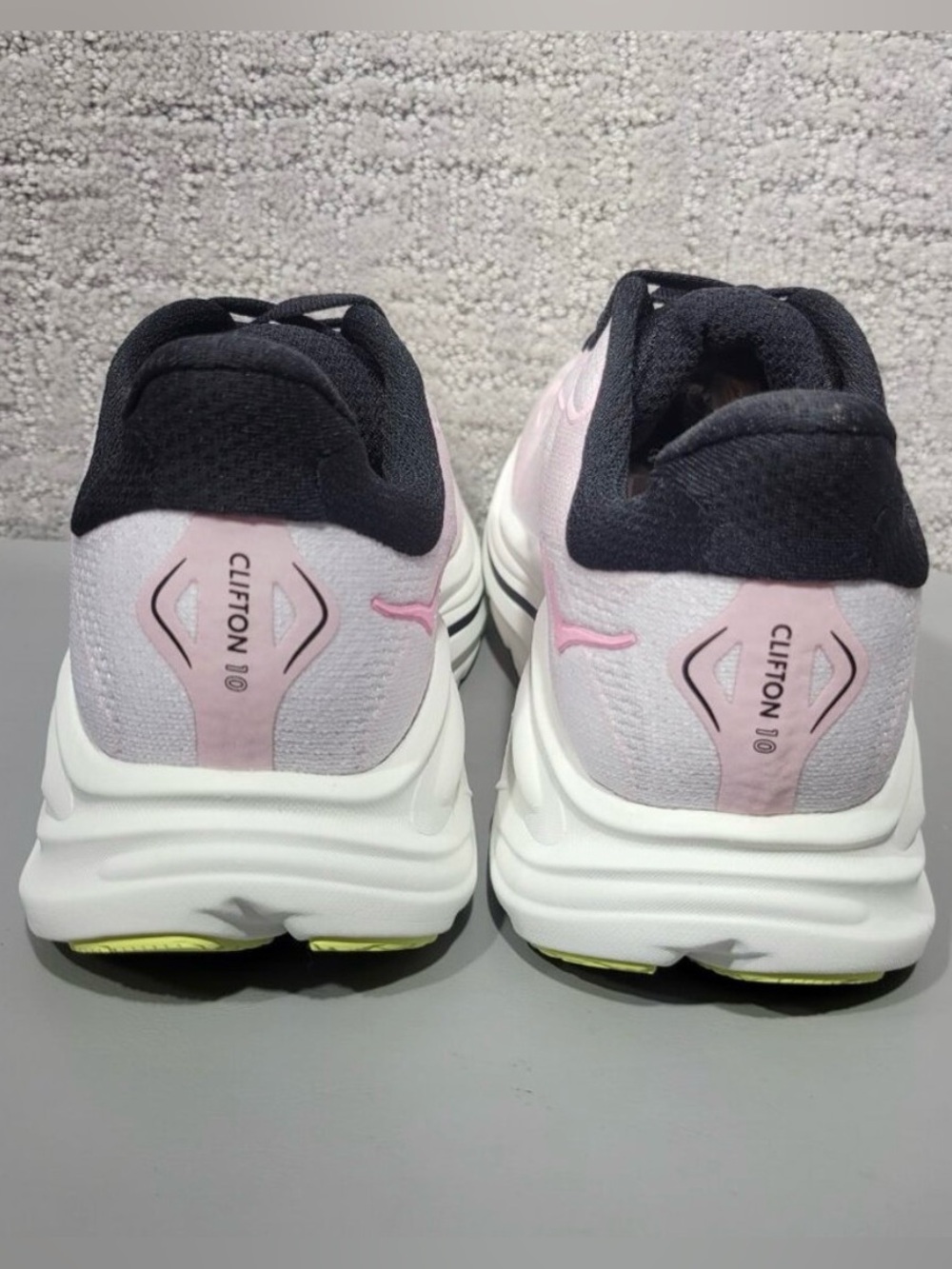 Hoka CLIFTON 10 Women's Pink & Black Athletic Running Shoes - Picture 3 of 13